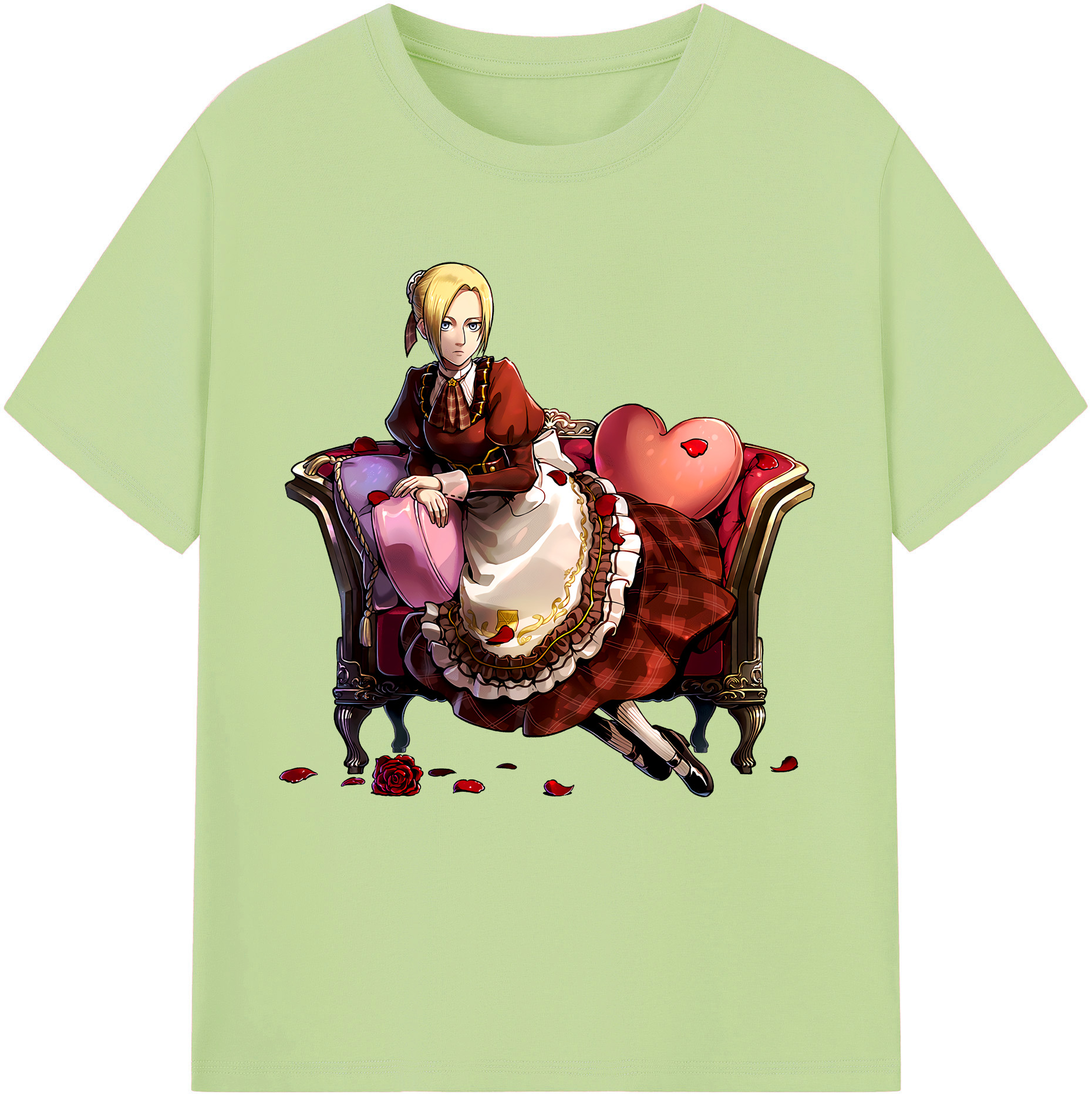 （画像用） 進撃の巨人 アニ・レオンハート Attack on Titan Annie Leonhart 綿100％半袖Tシャツ（フロントプリント）